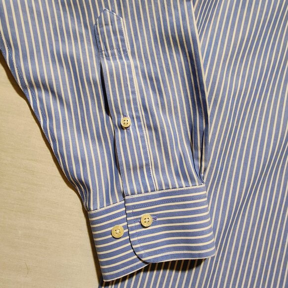 Brooks Brothers Men's 346 Longs Sleeve Stripe Dress Shirt 15 1/2-4/5 - Picture 9 of 9